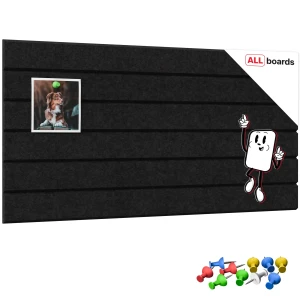 Panel filcowy na ścianę 60x30 czarny