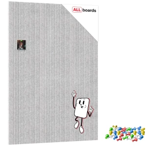 Panele filcowe na ścianę 120x90 cm szare