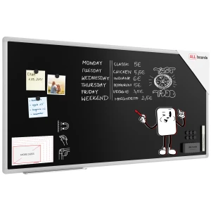 Tablica kredowa magnetyczna 120x60 czarna, rama Premium EXPO + GRATIS