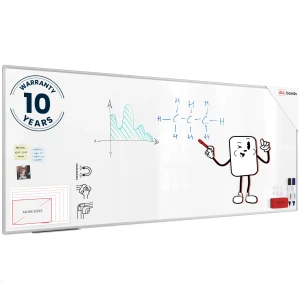 Tablica magnetyczna biała 240x100 cm suchościeralna w aluminiowej ramie PREMIUM EXPO + zestaw akcesoriów