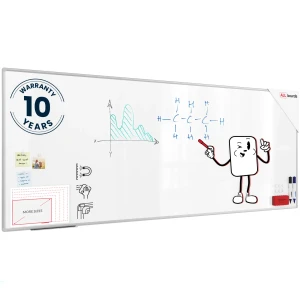 Tablica magnetyczna biała 250x100 cm suchościeralna w aluminiowej ramie PREMIUM EXPO + zestaw akcesoriów
