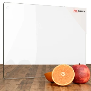 Szklana deska do krojenia TRANSPARENTNA 30x40 cm deska kuchenna płyta ochronna taca szklana