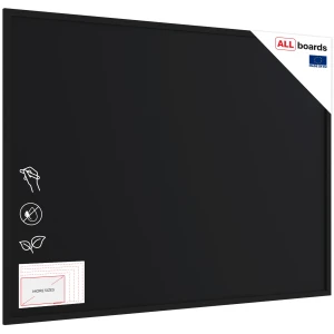 Tablica kredowa czarna 120x90 cm rama drewniana CZARNA ECO