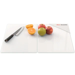 Szklana deska ochronna BIAŁA SUPERWHITE 2 sztuki 52x30 cm 