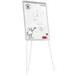 Flipchart suchościeralny magnetyczny 100x70 cm Srebrny + GRATIS 