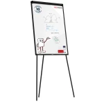 Flipchart suchościeralny magnetyczny 100x70 cm Czarny + GRATIS