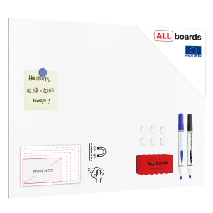 Tablica magnetyczna suchościeralna bezramowa panel magnetyczny SLIMboard 60x40 cm - niewidoczny montaż + GRATIS 