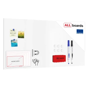Tablica magnetyczna suchościeralna bezramowa panel magnetyczny SLIMboard 120x60 cm - niewidoczny montaż + GRATIS