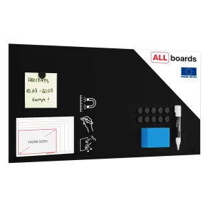 Tablica magnetyczna bezramowa kredowa panel magnetyczny SLIMboard 60x30 cm – niewidoczny montaż + GRATIS 