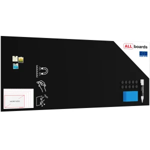 Tablica magnetyczna bezramowa kredowa panel magnetyczny SLIMboard 300x120 cm – niewidoczny montaż + GRATIS 
