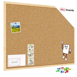Tablica korkowa (rama drewniana) 80x60 cm + GRATIS