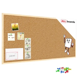 Tablica korkowa (rama drewniana) 120x60 cm + GRATIS