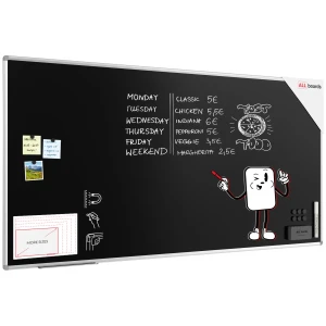 Tablica kredowa magnetyczna 200x100 czarna, rama Premium EXPO + GRATIS