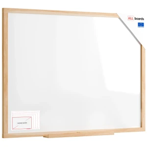 Tablica suchościeralno-magnetyczna 120x90 cm w ramie bukowej ALLboards DESIGN