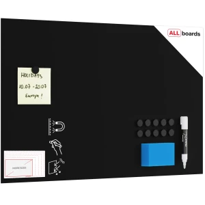 Tablica magnetyczna bezramowa kredowa panel magnetyczny SLIMboard 60x40 cm – niewidoczny montaż + GRATIS