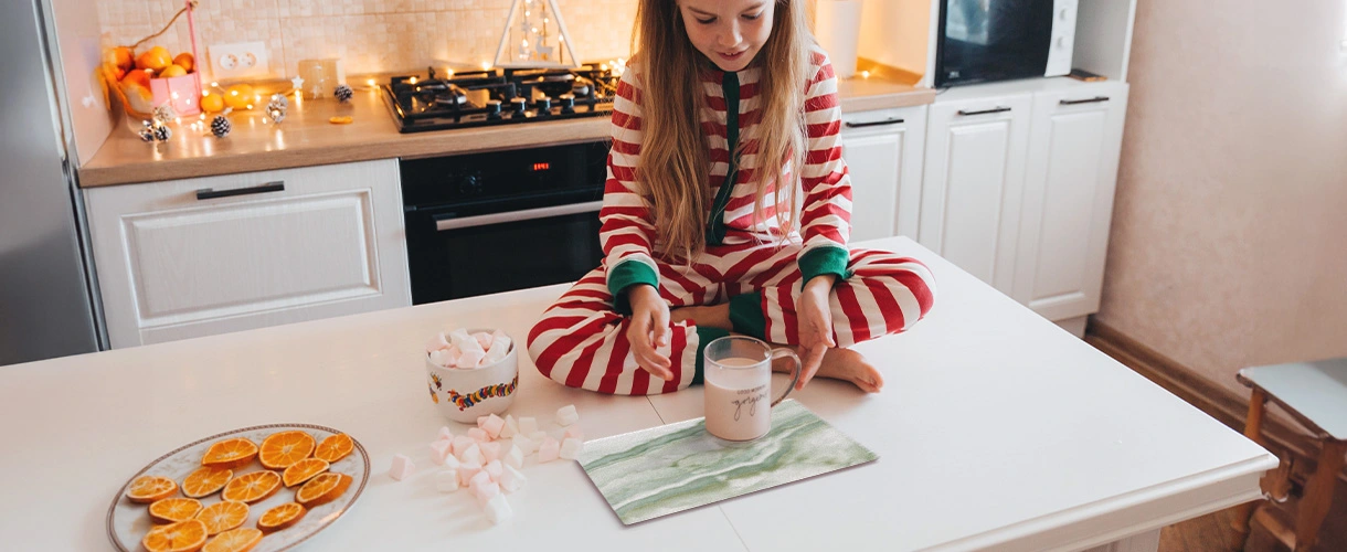 szklana deska do krojenia jako świąteczny prezent